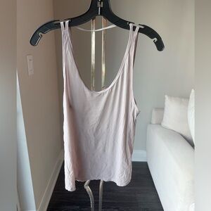 Lululemon Pink and Gray Patterned Tank Top